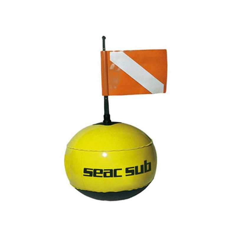 SEAC SUB Boya buceo ROUND BUY FLUO W/LINE 0950012000000A