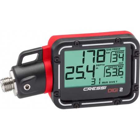 CRESSI Manometro, profundimetro, termometro, reloj digital buceo DIGI 2 EKC 8000VAR