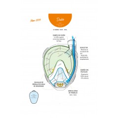 CRESSI Full face full face diving goggles mask DUKE ADN 015099VAR