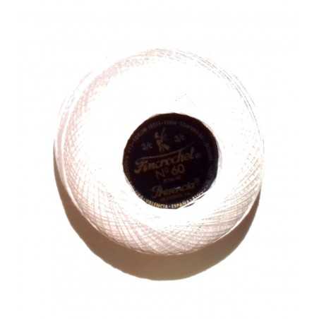 PRESENCIA Bobina Hilo Nº60 50GR Fincrochet 100% Algodón - Blanco Roto Marca 1234C