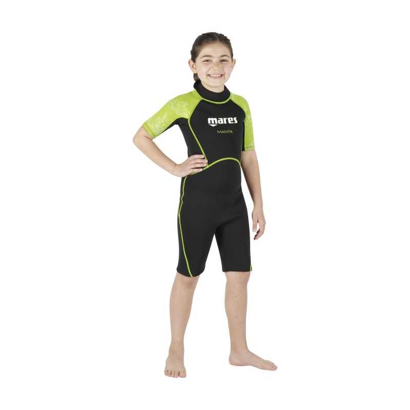 MARES Traje de neopreno manga corta para niño MANTA 412460