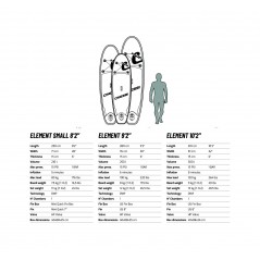 CRESSI paddle surf board ISUP ELEMENT 8 2 ENA 000832
