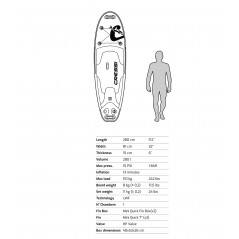 CRESSI Tabla paddle surf ISUP TRAVELIGHT 9'2" ENA 010980