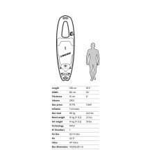 CRESSI paddle surf board ISUP REEF WINDOW 10 2 ENA 031020
