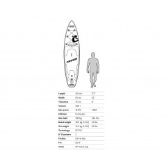 CRESSI paddle surf board ISUP JET 11'2" ENA 061163