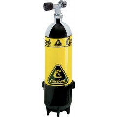 CRESSI Botella de buceo con asa 1 salida 10L 232BAR EDG 841010