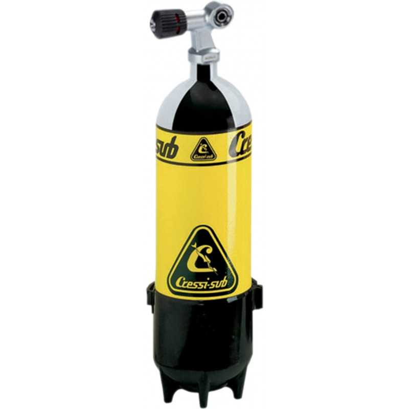 CRESSI Botella de buceo con asa 1 salida 10L 232BAR EDG 841010