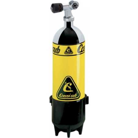 CRESSI Botella de buceo con asa 1 salida 10L 232BAR EDG 841010