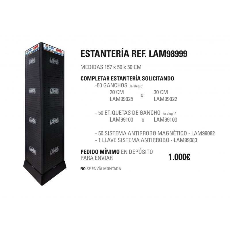 LAMPA SWIVEL DISPLAY 157X50X50 CM 157X50X50 CM LAM98999