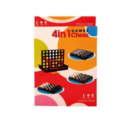 FASEBA 4 in 1 game (4 in a row, chess, Chinese checkers) 31X21X3 50 16255