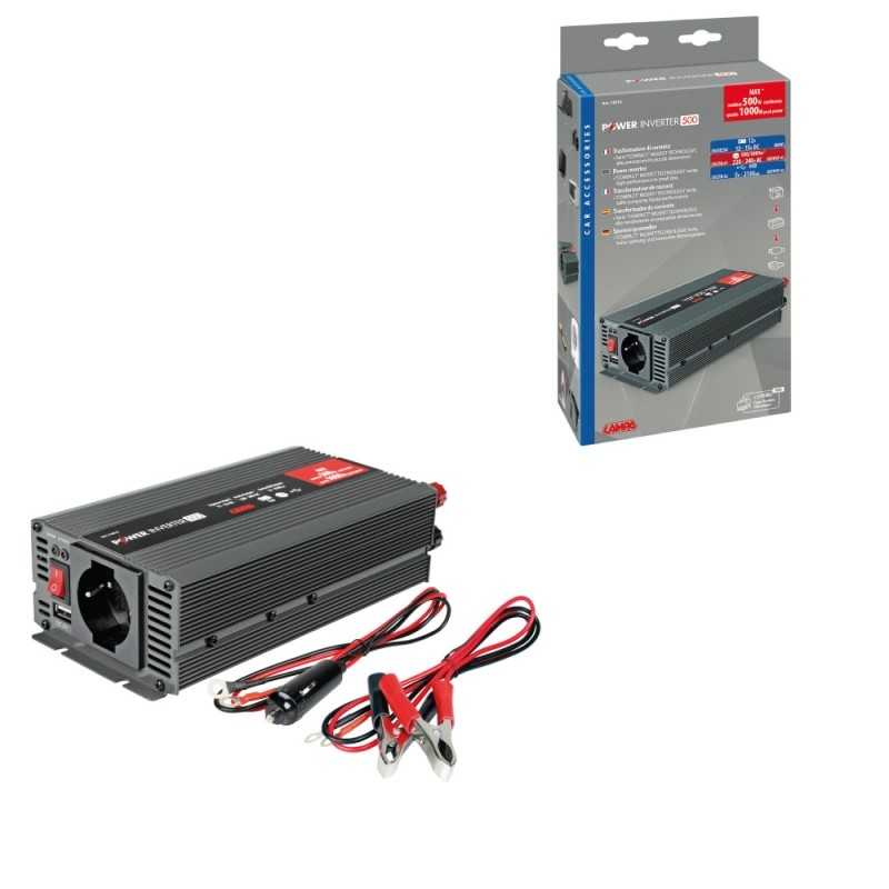 LAMPA transformer with usb port 5V 12V - 220V 500W LAM74513