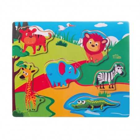 SIN MARCA Puzzle de madera 21 50X17 5X 0 60 CM 16295