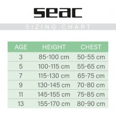 SEAC SUB Traje de buceo corto junior DOLPHIN 1.5 MM 0010241VAR