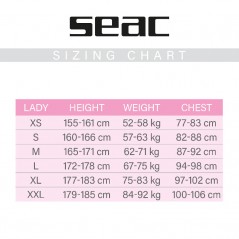 SEAC SUB Women's diving wetsuit FEEL 3 MM 0010242LVAR