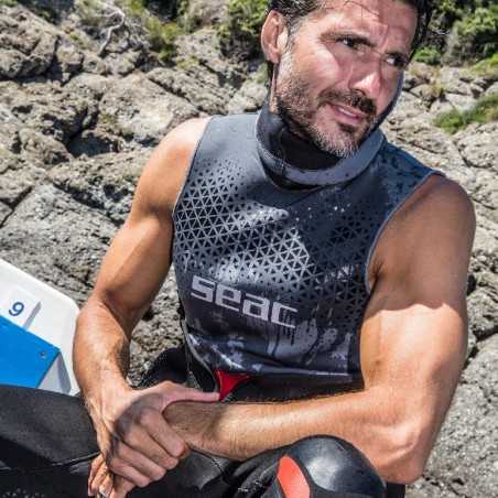 SEAC SUB Men's neoprene inner vest HOODY 2 MM 0110030MVAR