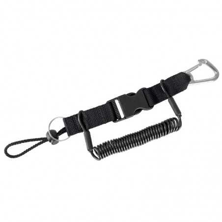 SEAC SUB Accesorio cuerda de seguridad en espiral extensible buceo INOX 1 3 M C/MOS 1110105520000A