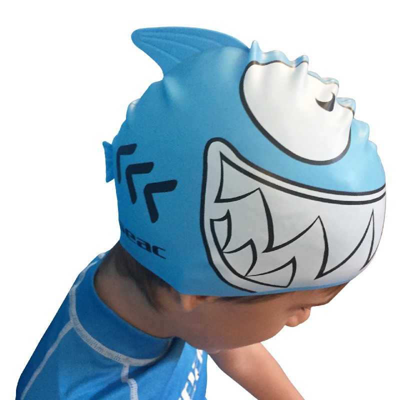 SEAC SUB Gorro piscina silicona con tiburón JUNIOR 7520026160027A