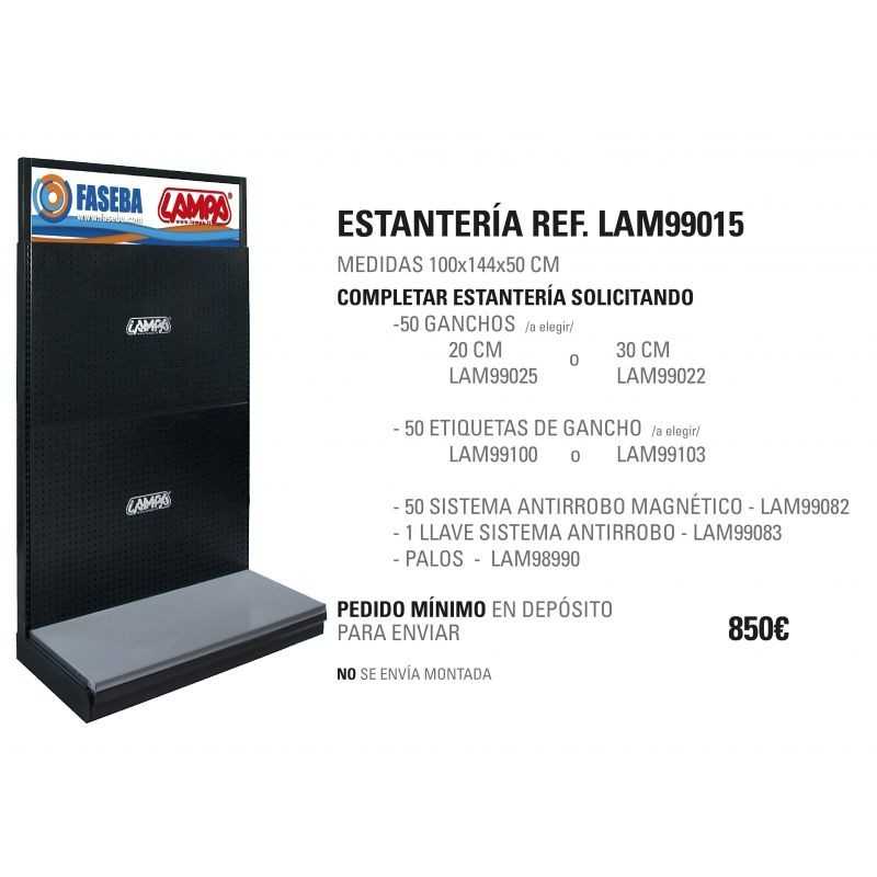 LAMPA Flat headboard medium shelf display 144X100X50 CM 144X100X50 CM LAM99015
