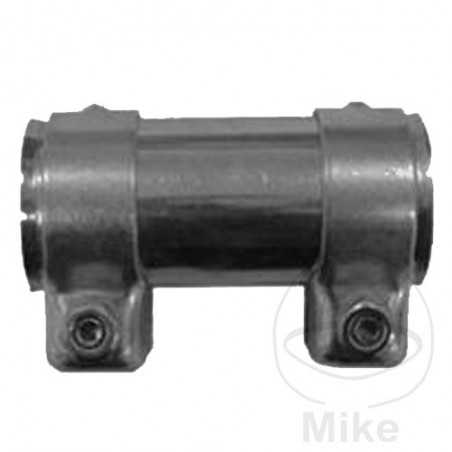 conector tubo de escape con abrazadera doble 55/125 mm