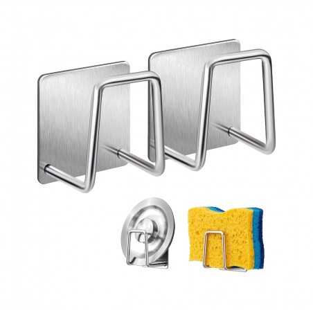 TUDETIC Universal self-adhesive sponge hanger bracket 2 units COLGBVAR