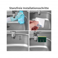 TUDETIC Universal self-adhesive sponge hanger bracket 2 units COLGBVAR