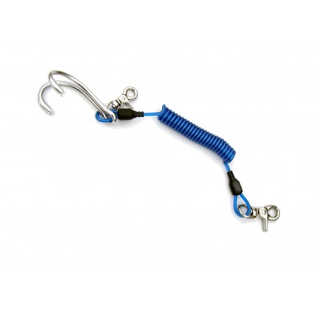 CRESSI Extensor de buceo con ánima acero inoxidable y gancho anclaje EJA 200011