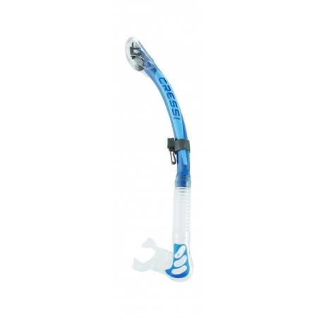 CRESSI Tubo respirador snorkel ALPHA ULTRA DRY | Válvula antisalpicaduras y boquilla anatómica AES 258020