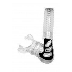 CRESSI Tubo respirador snorkel ALPHA ULTRA DRY | Válvula antisalpicaduras y boquilla anatómica AES 258020