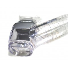 CRESSI Tubo respirador snorkel DRY de silicona lisa para apnea y pesca submarina - Marca AES 259550