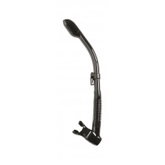 CRESSI Tubo respirador snorkel DRY de silicona lisa para apnea y pesca submarina - Marca AES 259550
