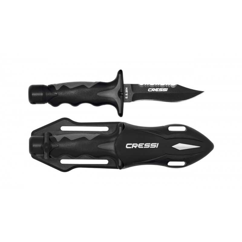 CRESSI Cuchillo de Buceo PREDATOR - Diseñado para Pesca Submarina BRC 554500