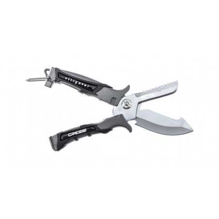 CRESSI Diving Knife Stainless Steel Alligator Scissors BRC 555004