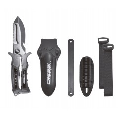 CRESSI Cuchillo Buceo Tijera Alligator de Acero Inoxidable BRC 555004