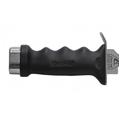 CRESSI Cuchillo de buceo ORCA acero inoxidable máxima calidad con empuñadura anatómica Soft Grip BRC 556000