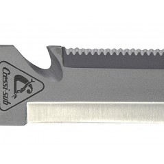 CRESSI ORCA diving knife of the highest quality stainless steel with anatomical Soft Grip handle BRC 556000