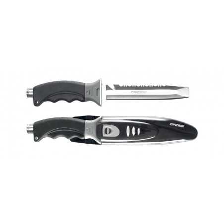 CRESSI BORG diving knife from | AISI 420 stainless steel blade and soft grip anatomical handle BRC 559100