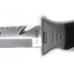 CRESSI BORG diving knife from | AISI 420 stainless steel blade and soft grip anatomical handle BRC 559100