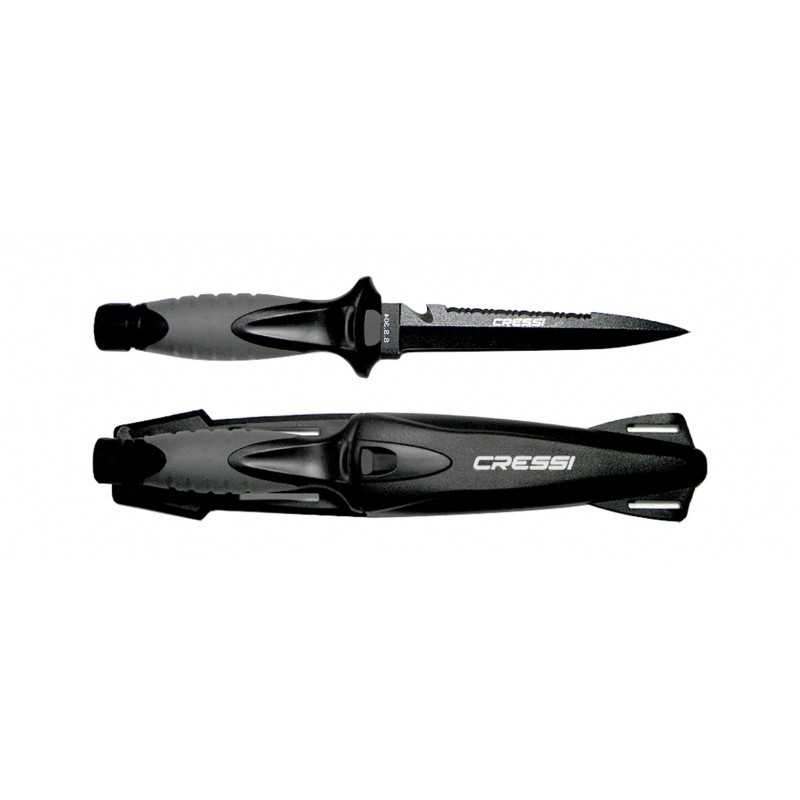 CRESSI Cuchillo de buceo FINISHER - estilete pesca submarina acero AISI 420 BRC 559300