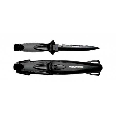 CRESSI Cuchillo de buceo FINISHER - estilete pesca submarina acero AISI 420 BRC 559300