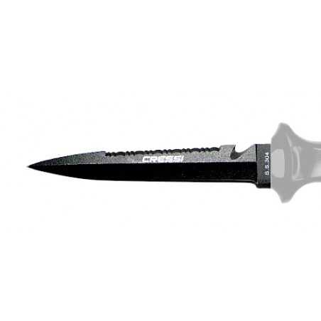 CRESSI FINISHER Diving Knife - Steel Spearfishing Stiletto AISI 420 BRC 559300