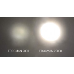 CRESSI Foco Linterna Buceo FROGMAN 24000 | Led Cree 6000ºK Cuerpo de Nylon Reforzado y Cabezal Acero Inoxidable AISI316 Autonomí