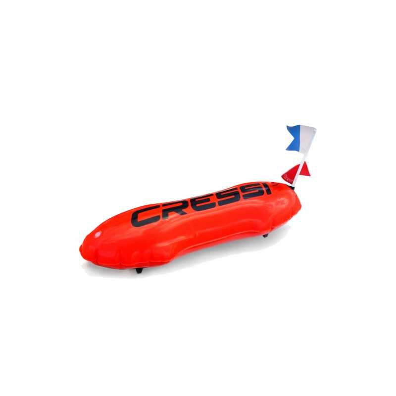 CRESSI TORPEDO TEAM 7 diving buoy with double chamber and flag included BTA 611600