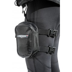 CRESSI LEG POCKET bag for diving - 1 L object with double elastic strap and safety rope BUA 928000