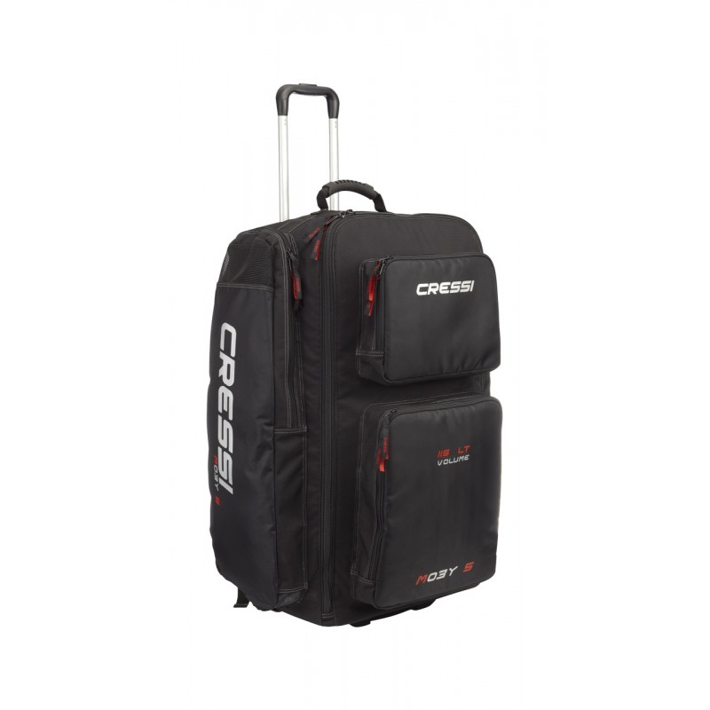 CRESSI Mochila con ruedas MOBY 5 - Bolsa trolley de equipaje gran capacidad y resistencia BUB 932200