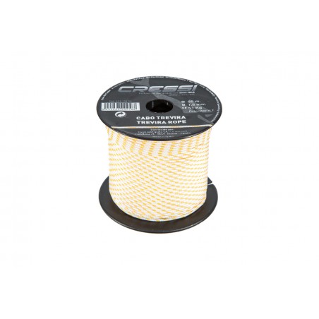 CRESSI Cabo Trevira para carrete de pesca alta tenacidad y resistencia | Diámetro 1,5mm Bobina 50m Marca EFA 354702
