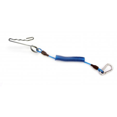 CRESSI Extender diving accessory with stainless steel core carabiner and anchoring clip | Brand EJA 200012