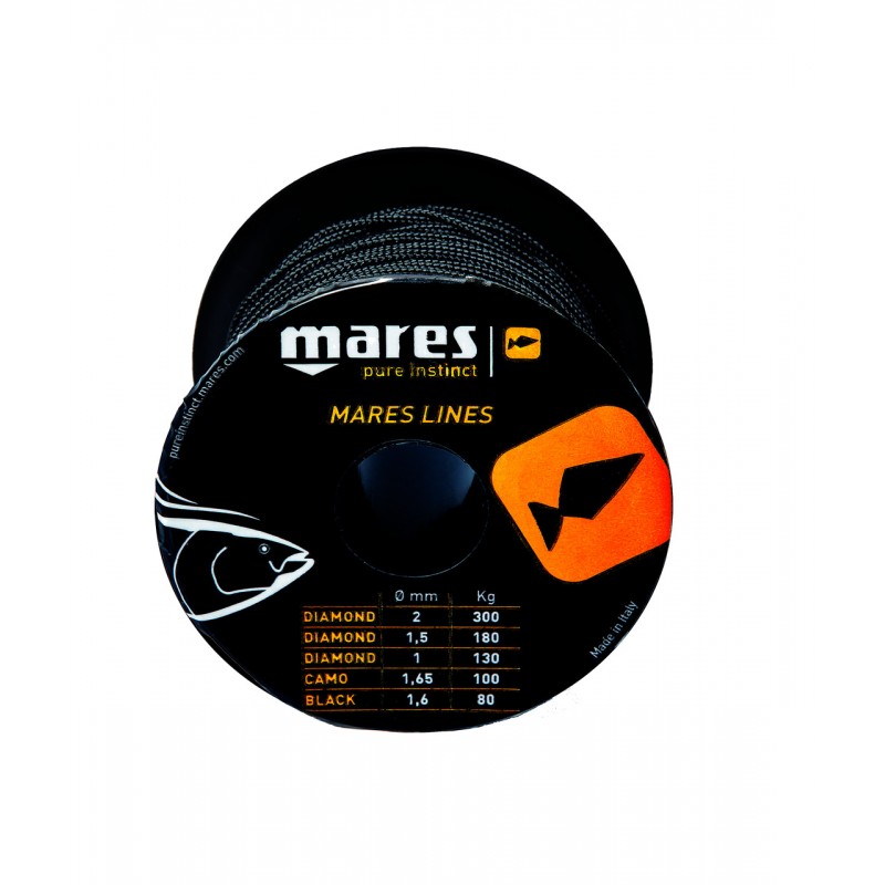 MARES LINEA CORDEL NEGRO 1,6mm 50M 423803