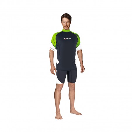 MARES SHORT SLEEVE SUN PROTECTION SHIRT Rash Guard Loose Fit man 412540LIM