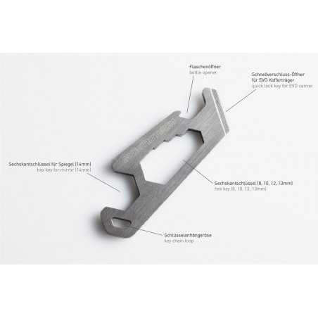 SW-MOTECH Llavero multiherramienta de acero inoxidable WERGIV02210000