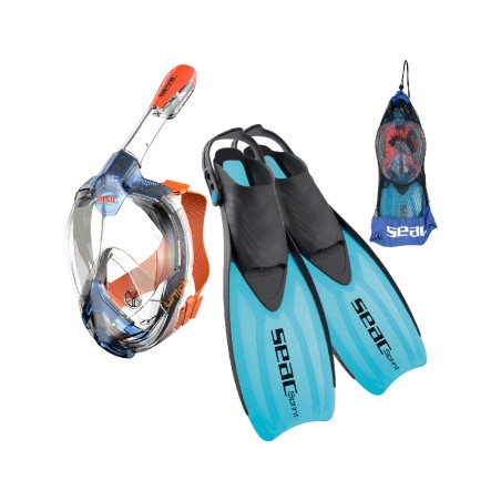 Integral mask kit and fins snorkel  UNICA + SPRINT